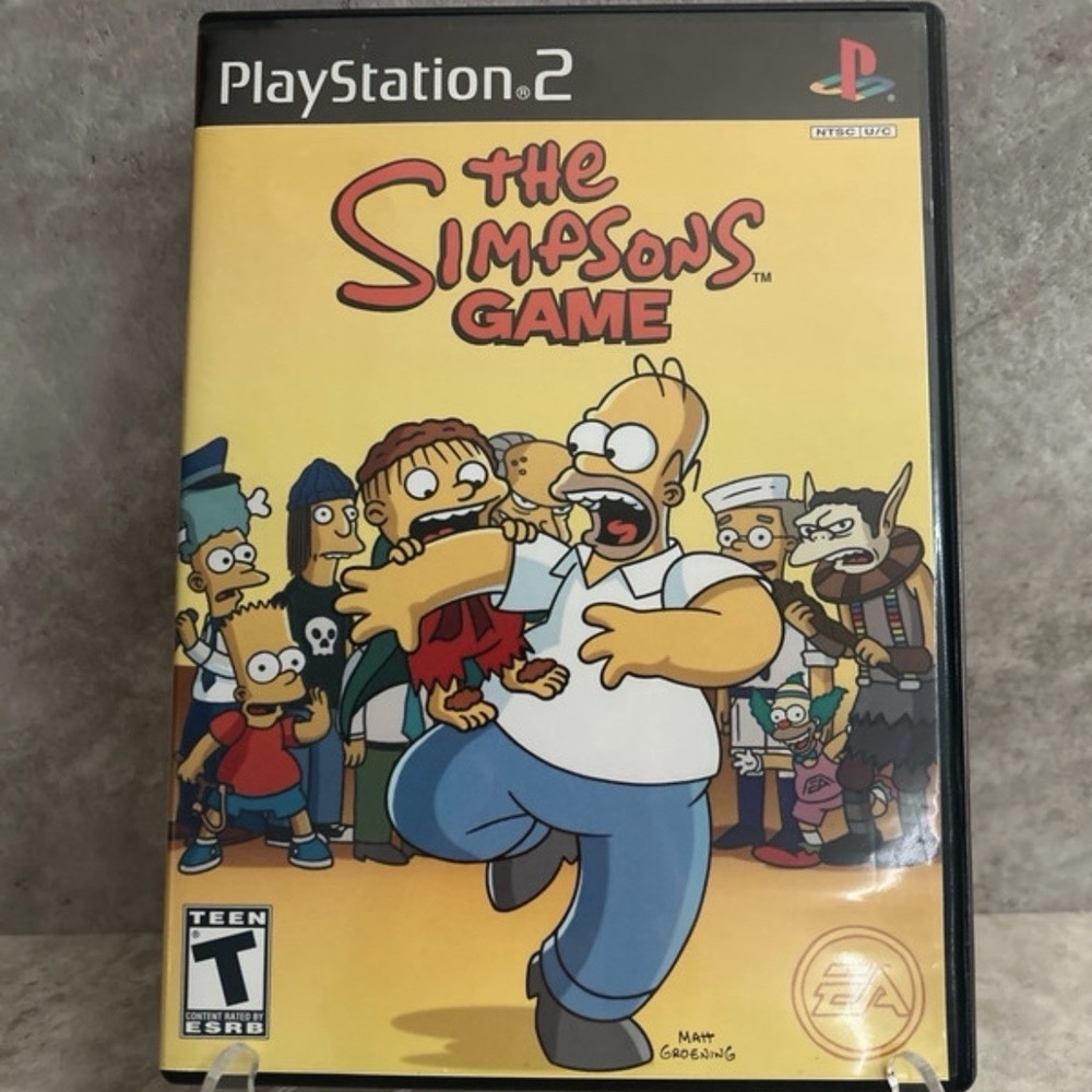 The Simpsons Game (PS2, 2007) - *CIB* Manual Included Multiplayer